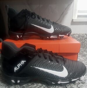 Brand New Nike Alpha Menace 2 Shark Black Cleats Size 13